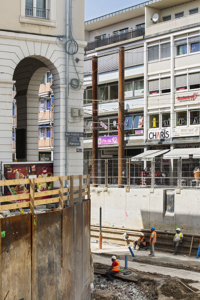 Zustand 300, Karlsruhe,  Baustelle, Strassenbahn, Dirk Altenkirch